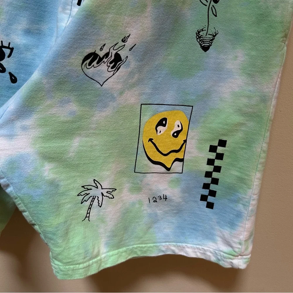 Brooklyn Cloth Mfg Co~ Men’s Tie Dye Cotton Graphic Knit Short in size XL